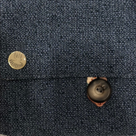 Nene California - blue canvas clutch - Picture 2 of 3